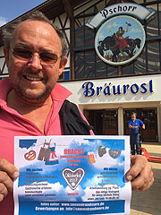Es gibt noch Jobs im Bräu  Rosl Zelt bei souvenir an d more im Souvenirverkauf - Aufbau Oktoberfest 2017 am 04.09.2017 (©Foto: Marikka-Laila Maisel)
